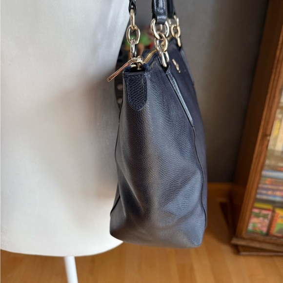 Coach Ava Navy Blue Tote Bag - Picture 6 of 15